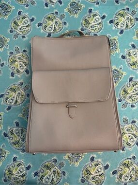 Samsonite Women’s Executive Leather Convertible Backpack in Grey VGUC